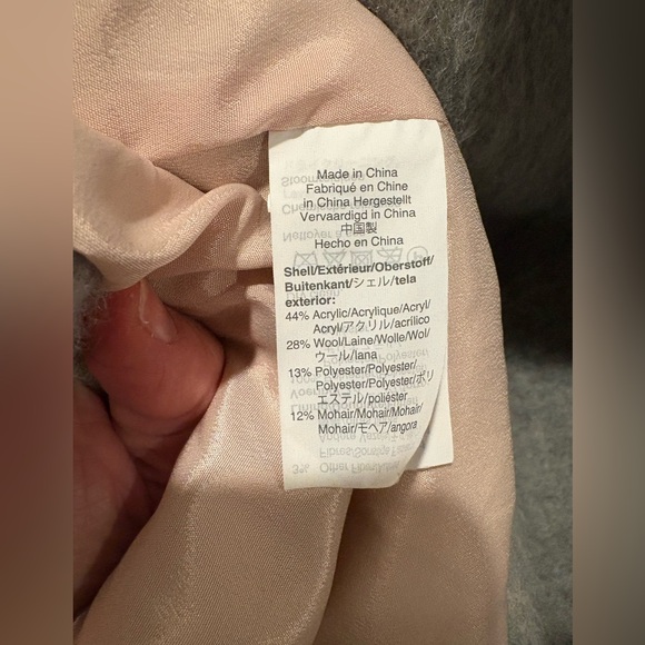 J. Crew Collection Brushed Wool Gray Double-Breasted Coat - Picture 11 of 11